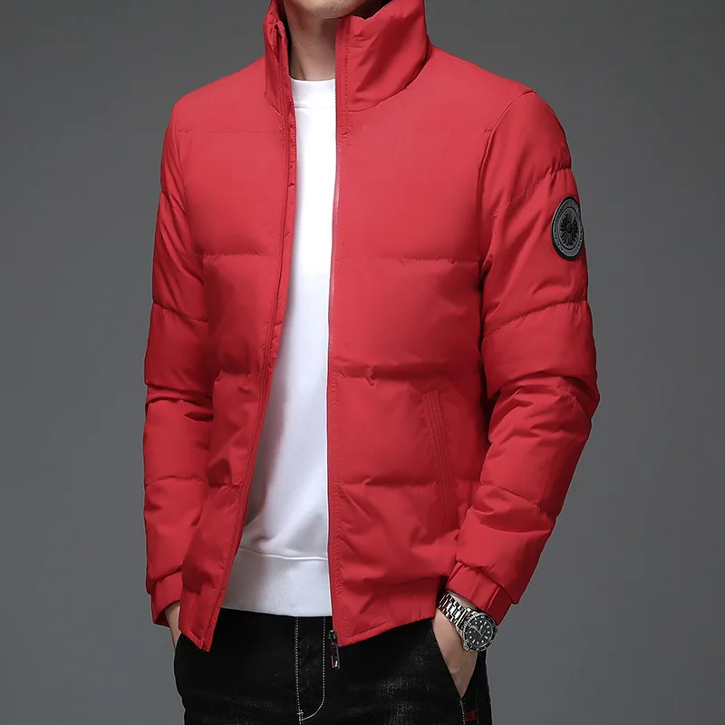 2022 Winter New Light Luxury Fashion Jacket Cotton Jacket Men Jacket Fashion Large Size Cotton Jacket Men's Thickened Warm