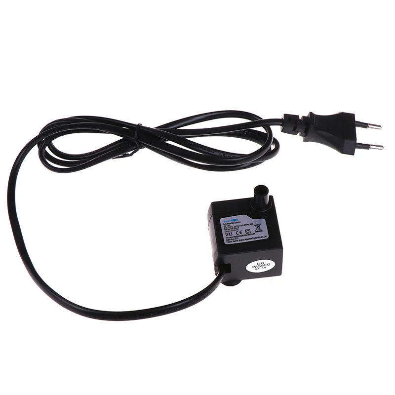 

AC 220V 3W Water Pump EU Plug Rate Aquarium Waterproof Pump Mini Submersible Water Pump