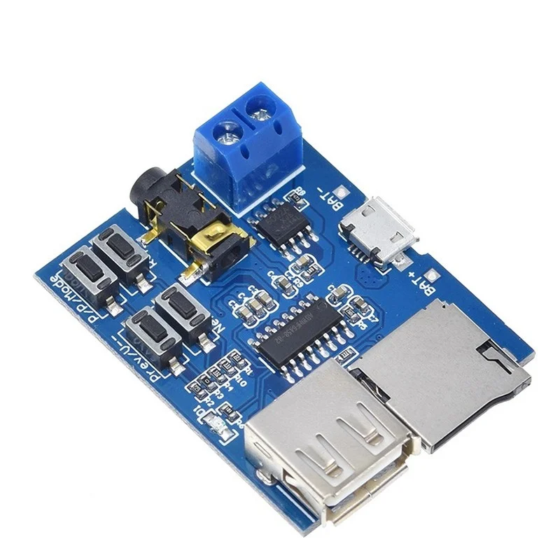 

MP3 Lossless Decoder Board TF Card U Disk MP3 Format Decoder Board Module Amplifier Decoding Audio Player