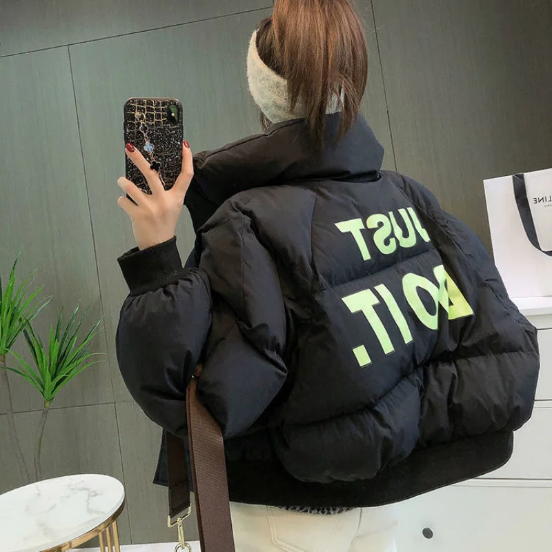 New Winter Coat for Women Bread Jacket Warm Fashion Cotton-padded Jackets Parka Females Korean Short Tops Basic Eco-friendly