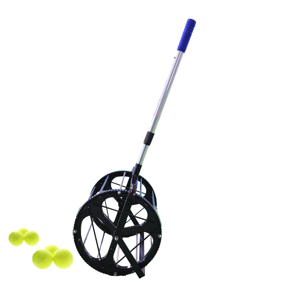 Telescopic Tennis Balls Hopper Basket Tennis Ball Collection Receiver Picker Ball Retriever  55 balls  Capacity Picking Machine