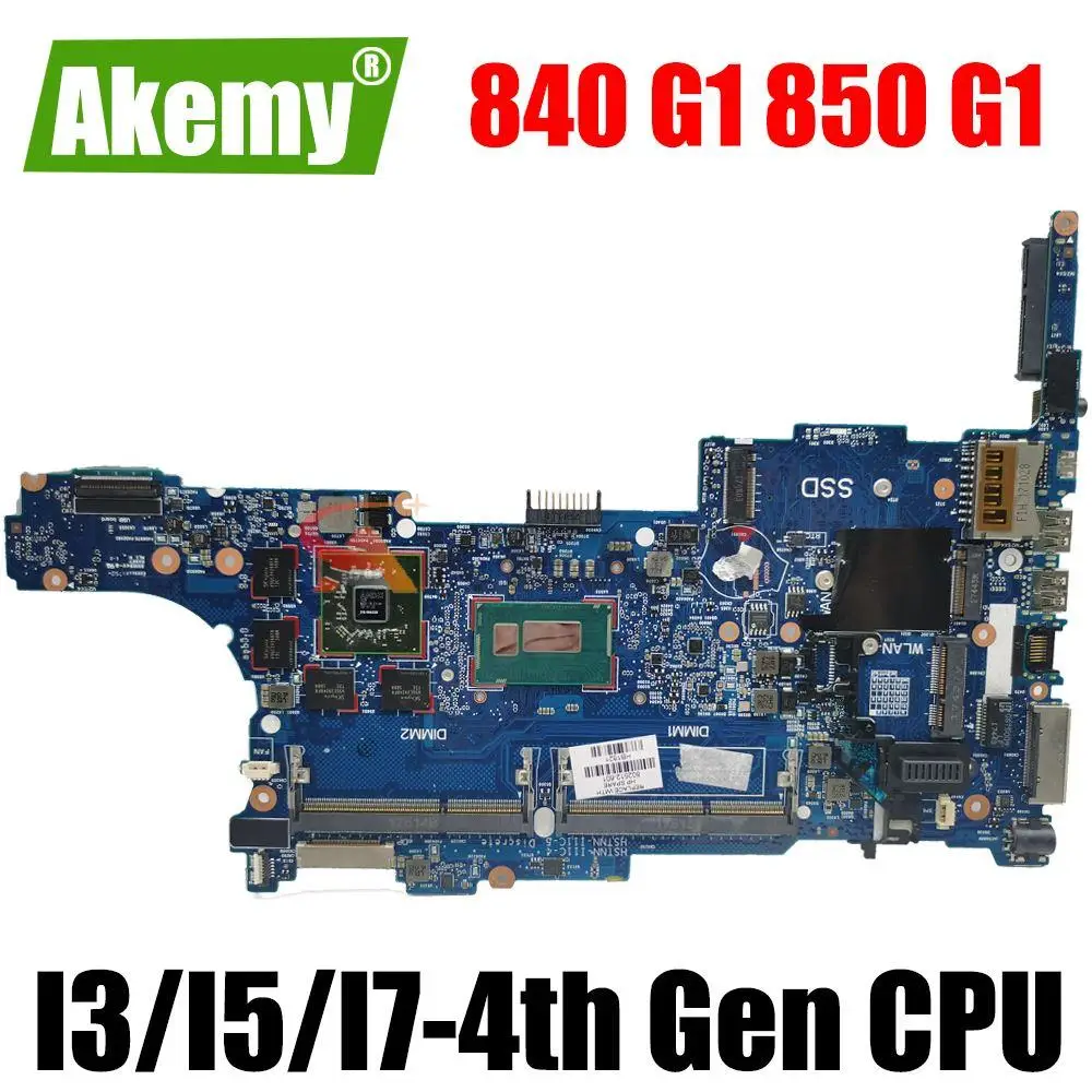 

For HP Elitebook 840 G1 Laptop Motherboard Mainboard 6050A2559101 motherboard 216-0842121 DDR3 I3 I5 I7 4th Gen CPU