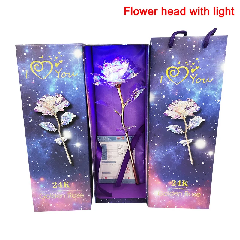 

True Love Rose Glowing Artificial Rose Flower Valentine's Day Gift GQ