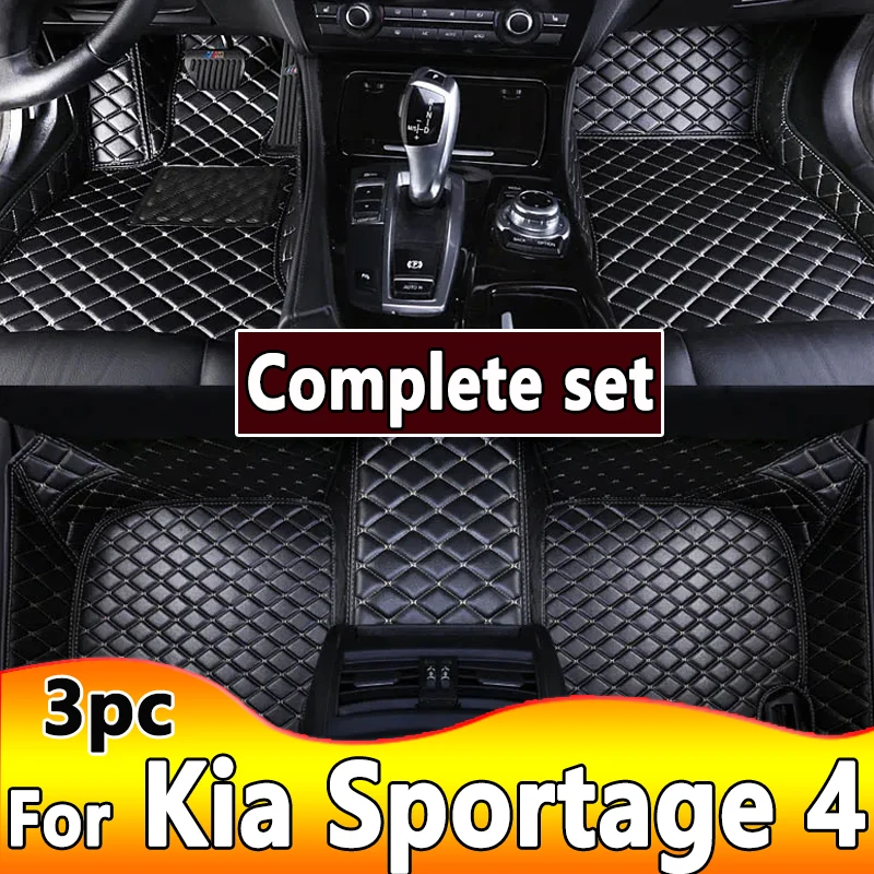 

Кожаные автомобильные коврики на заказ для Kia Sportage 4 nq5 2022, детали интерьера, коврики, накладки для ног, аксессуары
