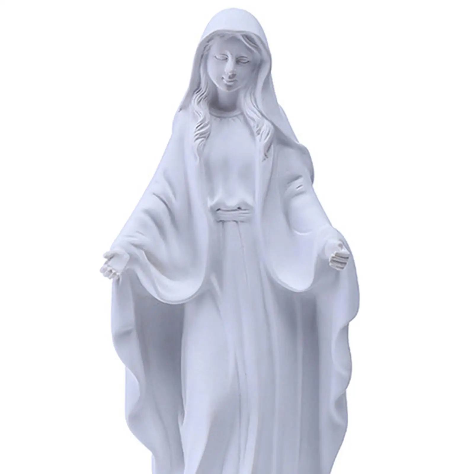 

Blessed Resin Figurines Sculpture Catholic Figure Christian Art Pieces Mary Statue for Decors Living Room