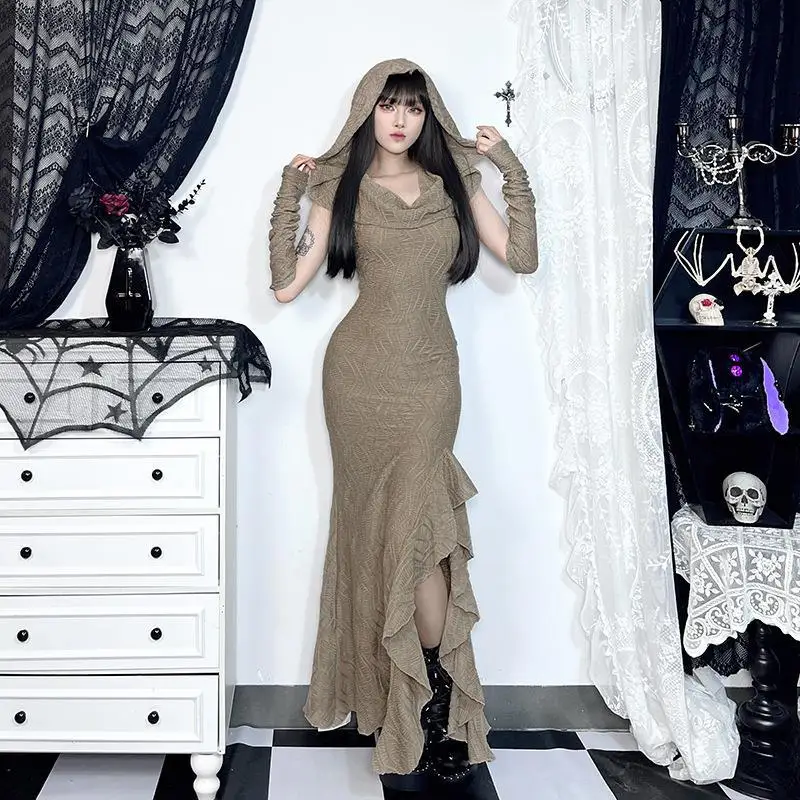 Little Sweet Summer 2024 новое длинное платье в Европе и США ветер стиле ретро Dune Waste Land Wind