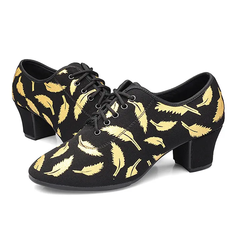 Women's Modern Latin Dance Shoes Ballroom Jazz Salsa Dancing Shoes 3cm 5cm Heels Soft Girls Ladies Practice Tango Dance Sneakers