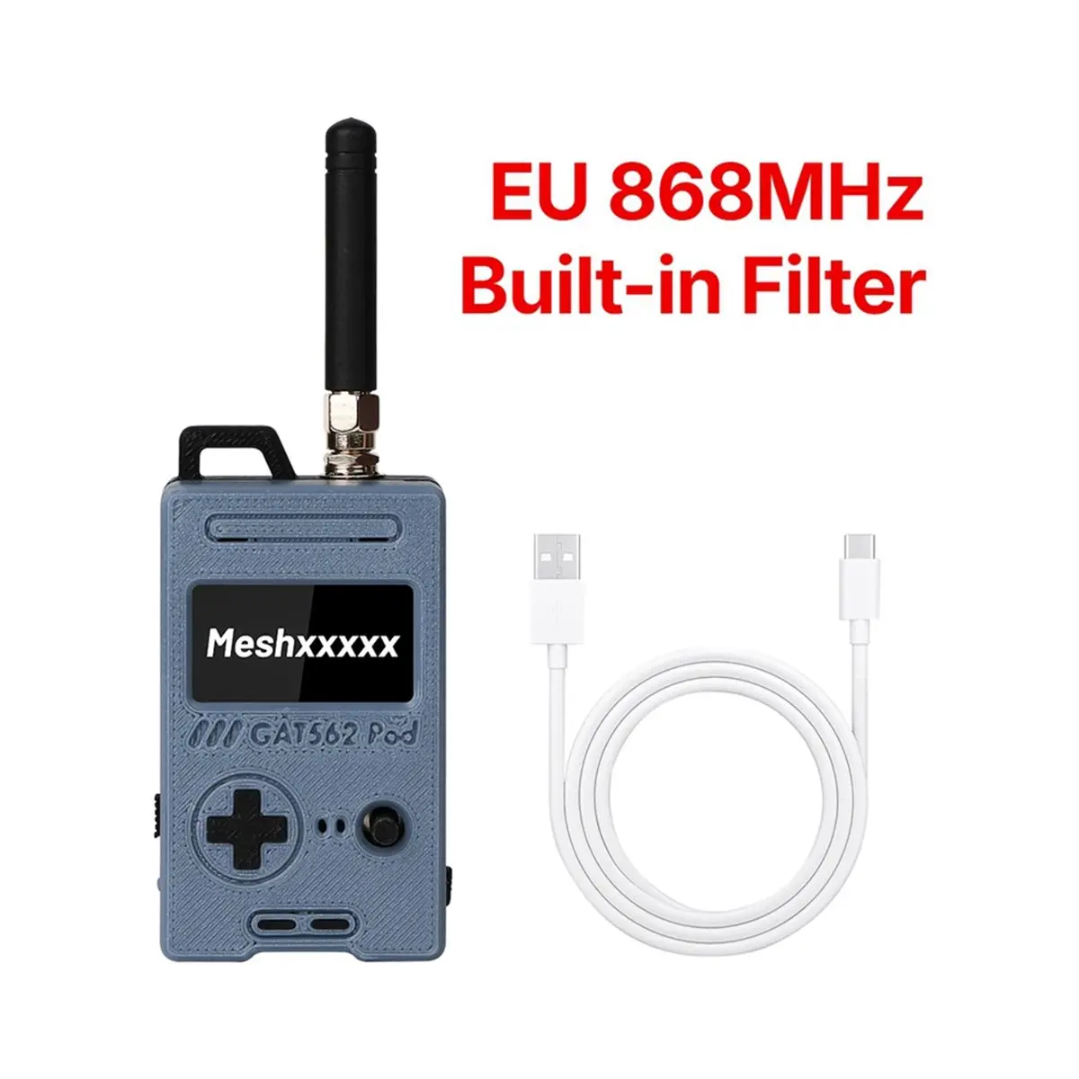 Фото GAT562 30S Pod Meshtastic NRF52840 LoRa модуль SX1262 L76K GPS 30dBm LoRa Meshcore узел с аккумулятором 2000 мАч 868 МГц №5