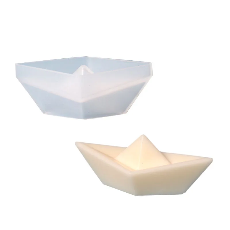 

Paper Boat Candle Silicone Mold DIY Aromatic Gypsum Decoration Home Decoration Crafts Gift Aromatic Candle Mold