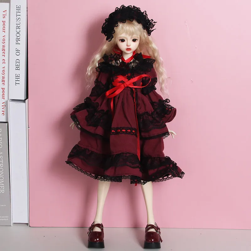 Фото Новая одежда для кукол 30/45/60 см, платье Алиса для кукол BJD 1/3, 1/4, 1/6, аксессуары для кукол, игрушки для девочек, набор для переодевания. №1