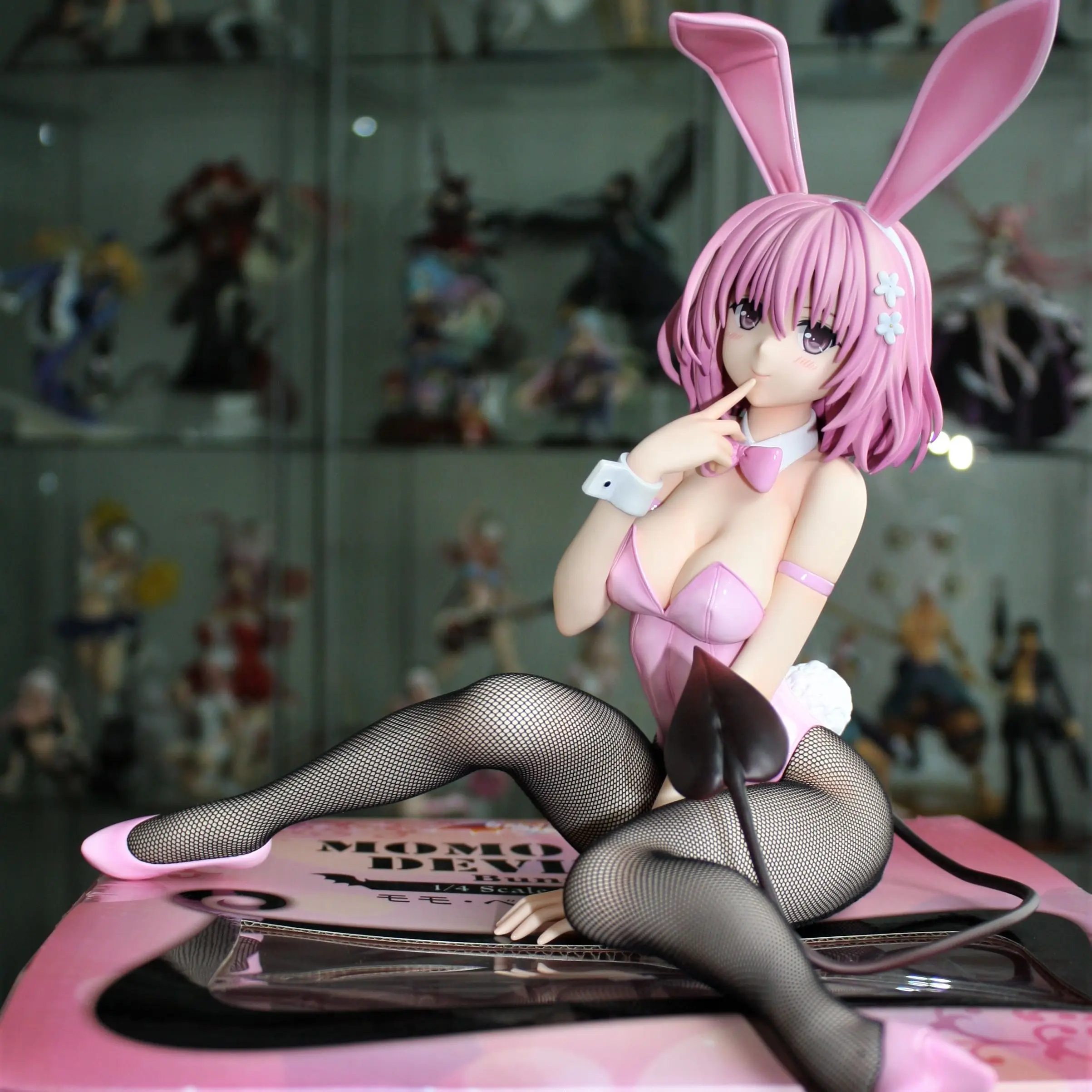 

1/4 FREEing B-style To LOVEru Darkness Bunny Girl Figure Momo Belia Deviluke PVC Action Figure Adults Collection Model doll gift