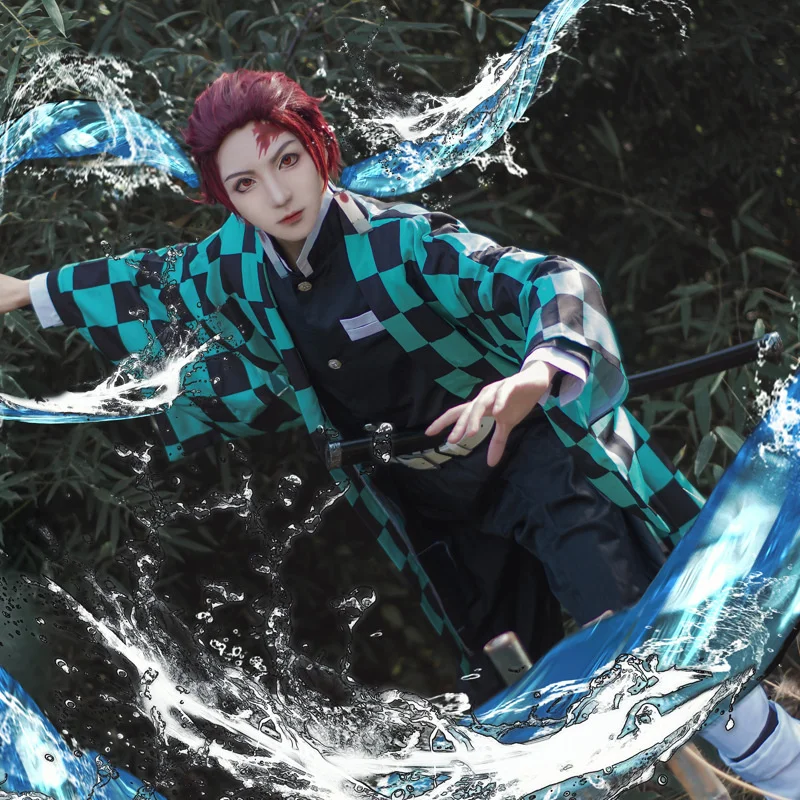 

Demon Slayer Kamado Tanjirou cos clothing comic show costume role play