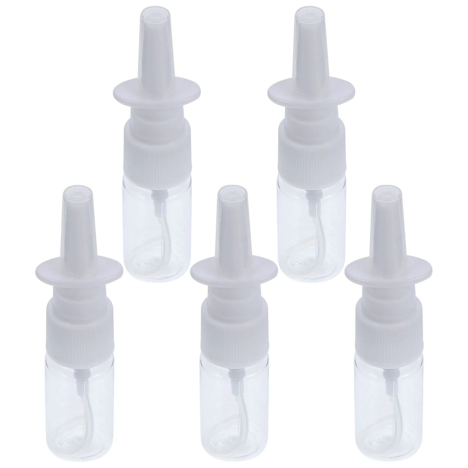 

HEALLILY Portable Nasal Spray Bottle 10ml Rhinitis Mist Nasal Sprayer Transparent Bottle 5Pcs