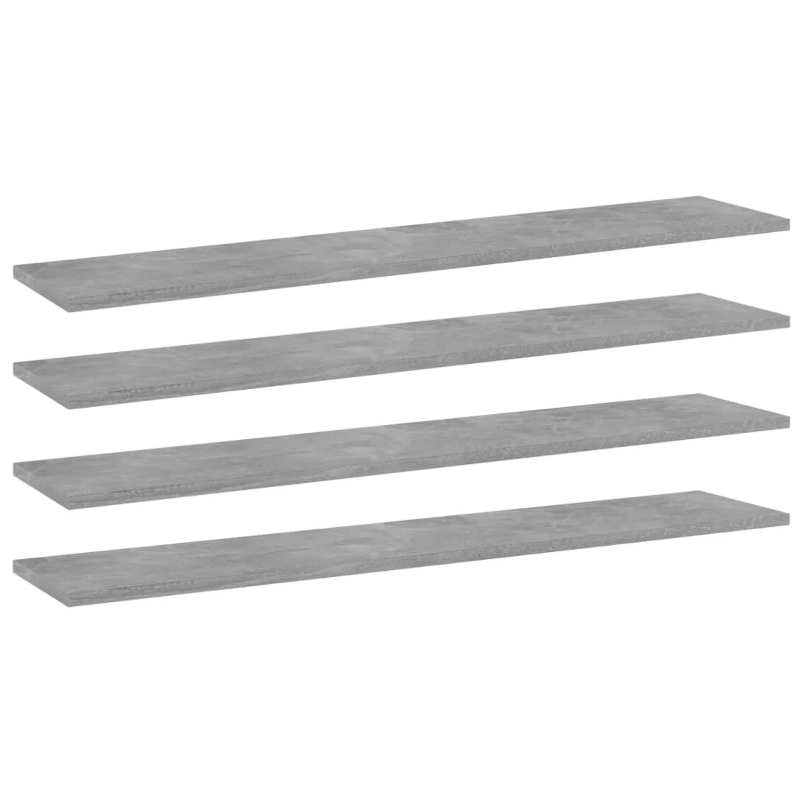 

Bookshelf Boards 4 pcs Concrete Gray 39.4"x7.9"x0.6" Chipboard
