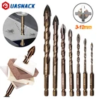 Крестовые шестигранные насадки для плитки, Открыватель для стекла, керамики, бетона, сплав, размер 3456781012 мм, сверла для стекла