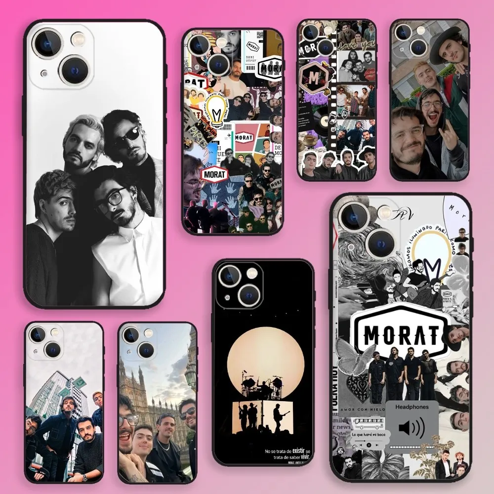 Чехол для телефона Band M-Morat iPhone 16 15 14 13 12 11 Plus Pro Max XS X XR SE Mini 8 7 мягкий силиконовый