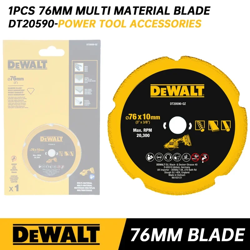 

Алмазные лезвия DEWALT 76 мм для резки стали DT20590 DT20591 DT20592