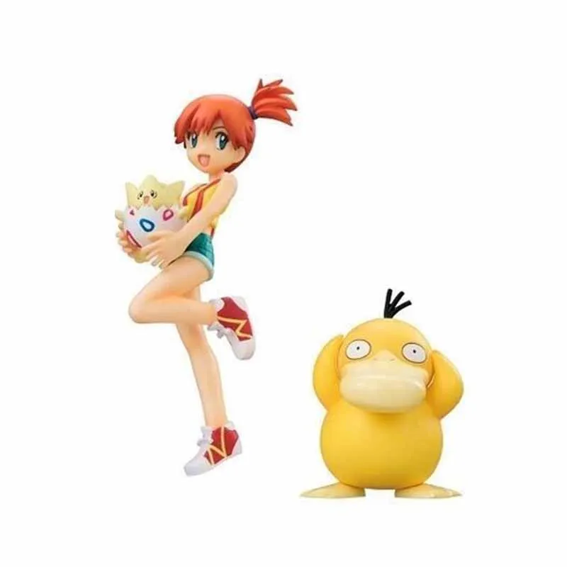 

10.5cm TAKARA TOMY Pokemon Psyduck Garage Kit Animation Misty Figure Togepi Doll Mosel Car Desk Ornament For Kids Adult Gifts