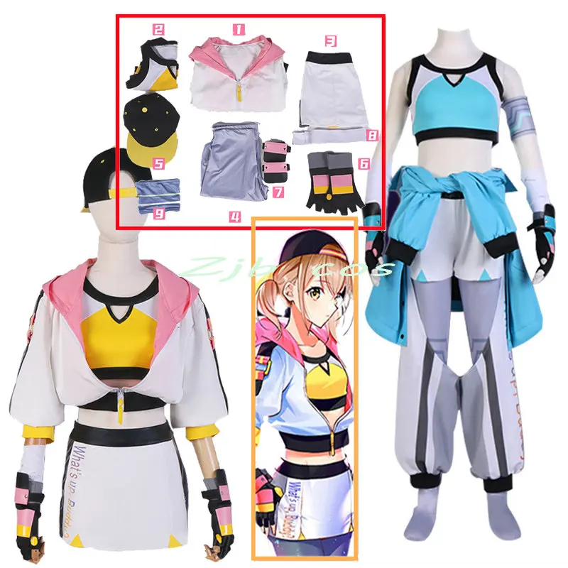 

Костюм для косплея Azusawa Kohane, куртка и шорты для девочек, костюм ширайши и аниме проект секай, цветной сценический костюм, 2023