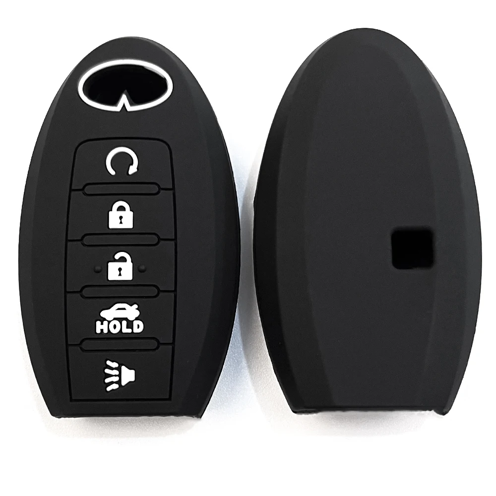 

Для Infiniti FX35 Q70 G37 QX50 Q50L QX60 EX35 5 кнопочный силиконовый смарт-чехол для ключа с дистанционным управлением чехол для автомобильного ключа