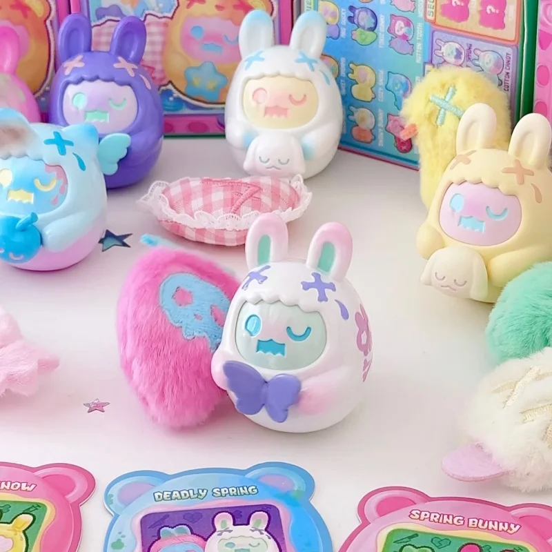 Фото ShinWoo Hug Me Mini Series слепая коробка Ghost Bear Surprise Mystery Box кукла украшение для рабочего стола милая модель игрушки подарки на день рождения для девочек №5