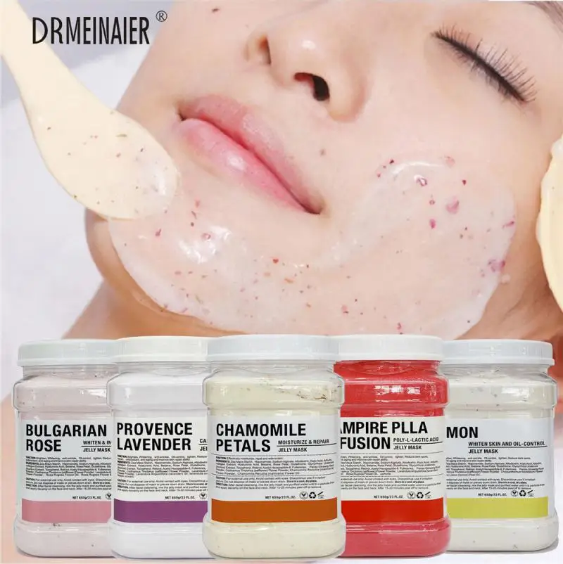 

650g Arbutin Rose Powder Masks Peel Off Vitamin C Hyaluronic Acid Facial Skin Care 24K Gold Mud Mask