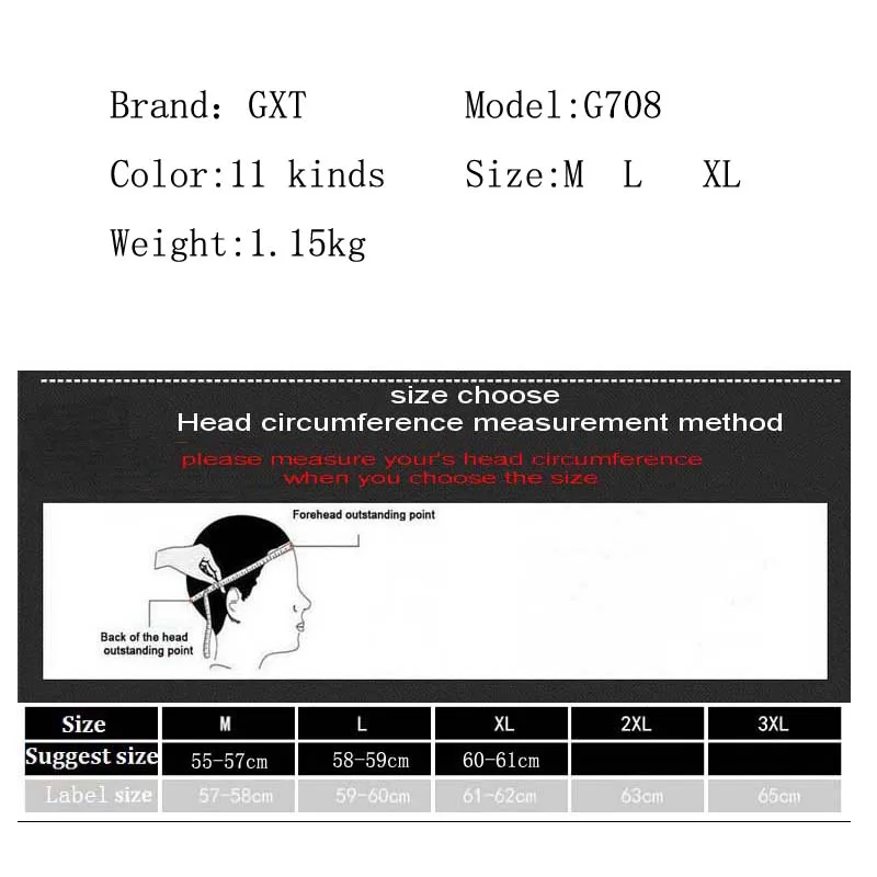Шлем мотоциклетный Электрический GXT мужской моющаяся подкладка с открытым лицом