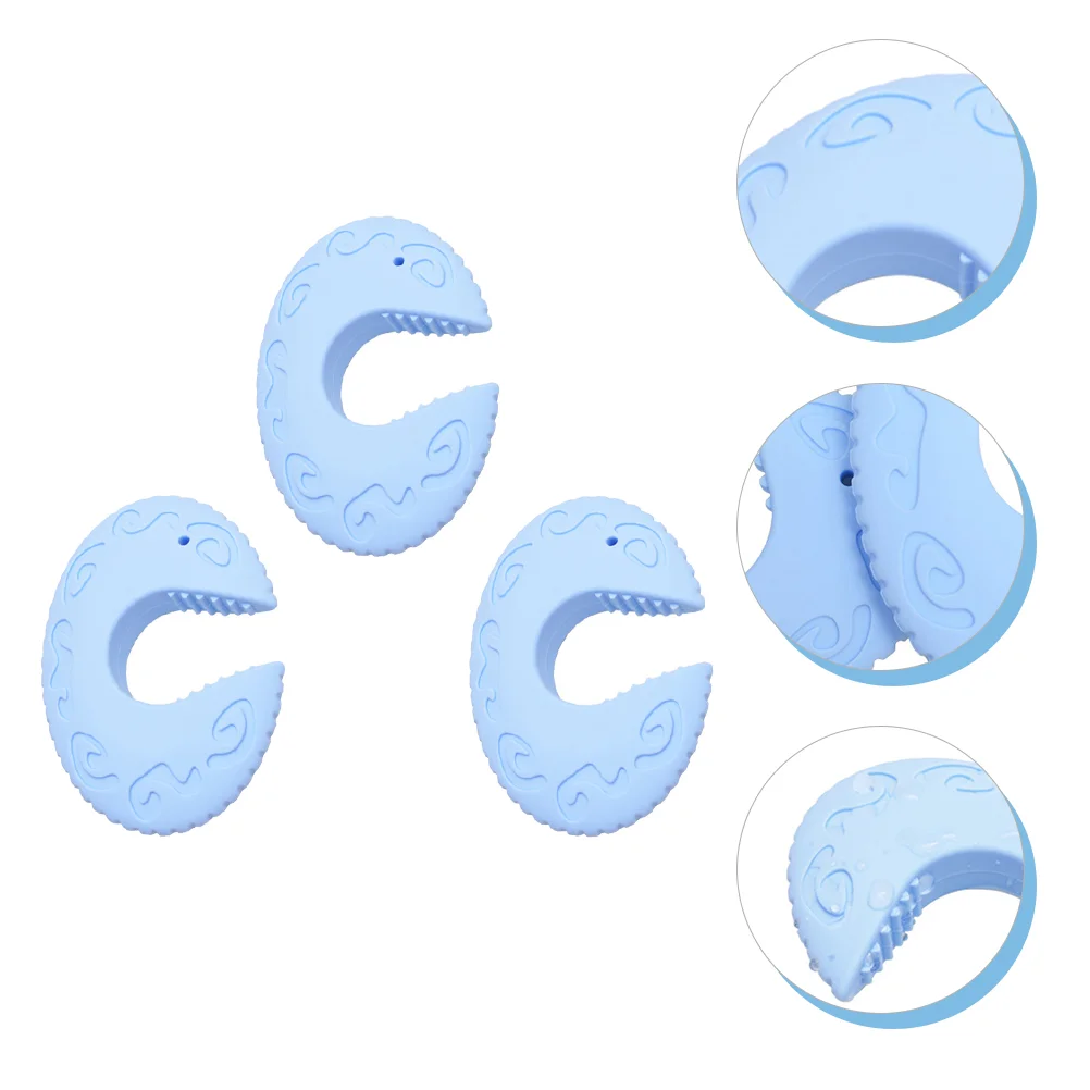 

3 Pcs Anti-pinch Door Stop Teether Guard Silicone Stopper Car Tool Kid Silica Gel Child Plug Stops