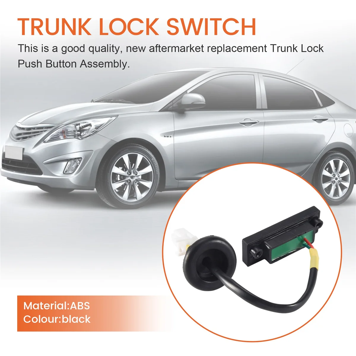 Для Hyundai Verna SOLARIS 2010-2016 хэтчбек задняя кнопка переключения стартера багажника