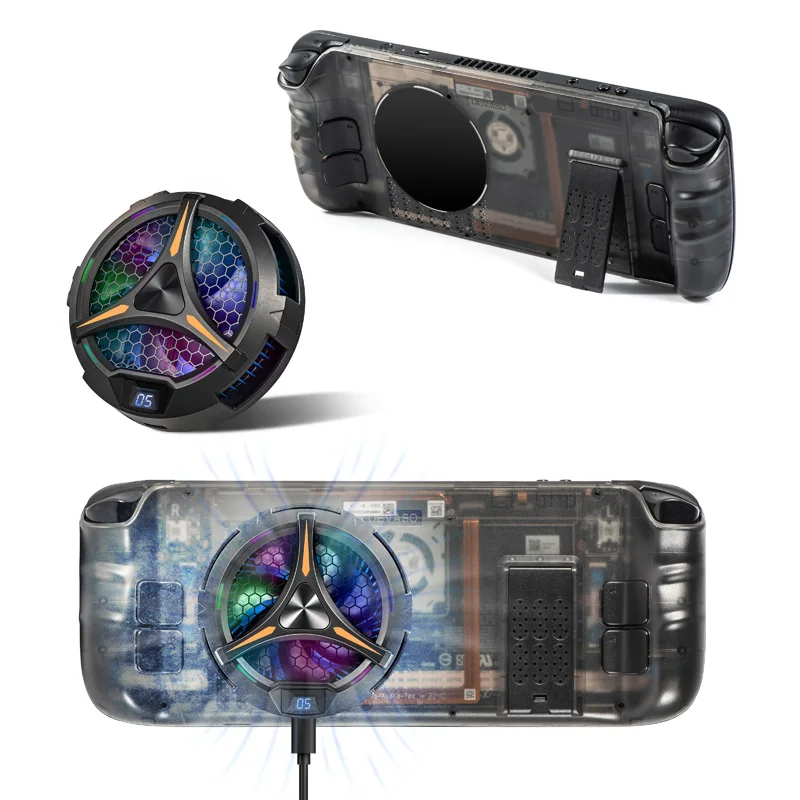 

For Steam Deck Back Cover Modification Clear Back Case for Steam Deck Replacement Case Cover Accessories