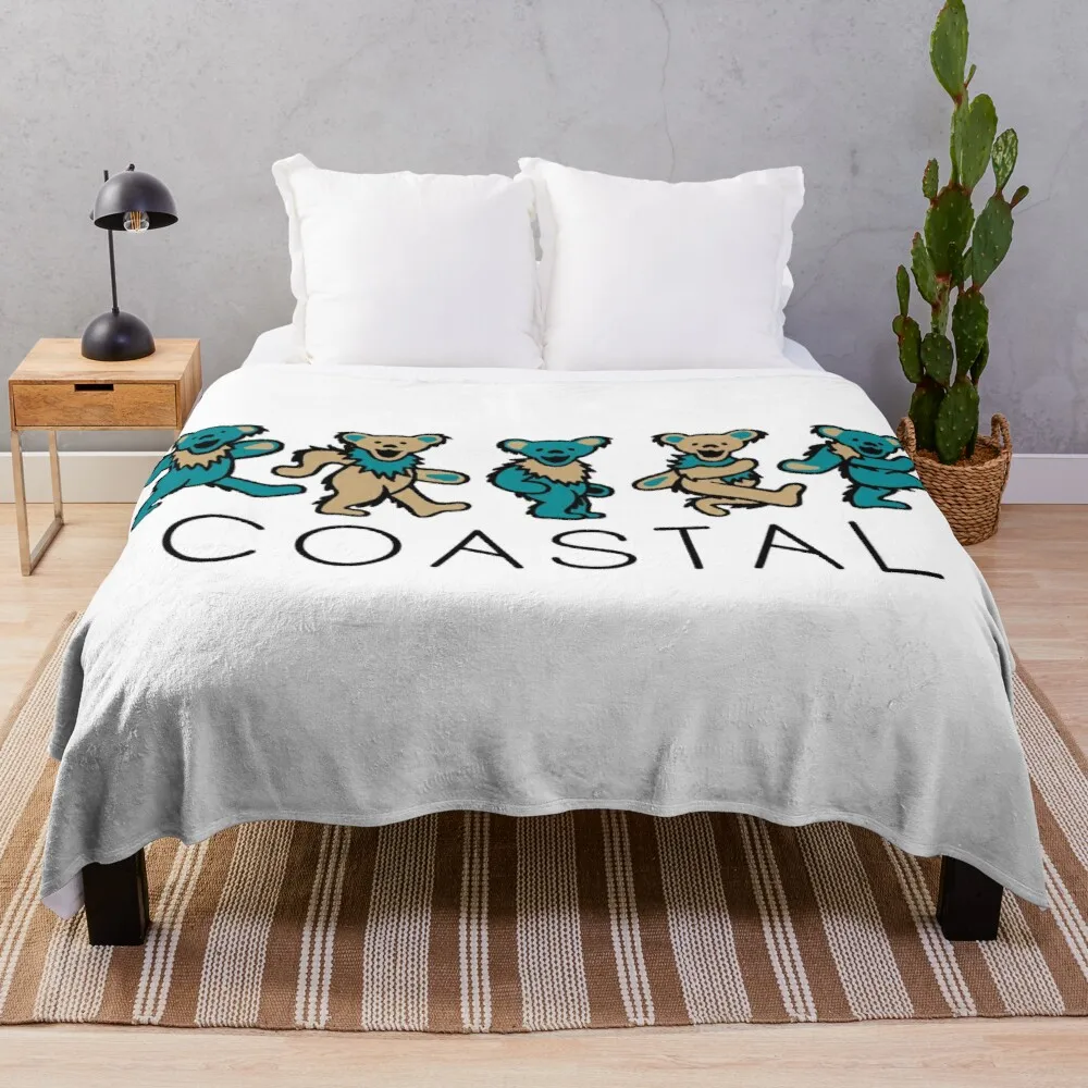 

Coastal Carolina Bears Throw Blanket Soft Blanket Fluffy Shaggy Warm Bed Fashionable Double Summer Blanket Crochet Blankets