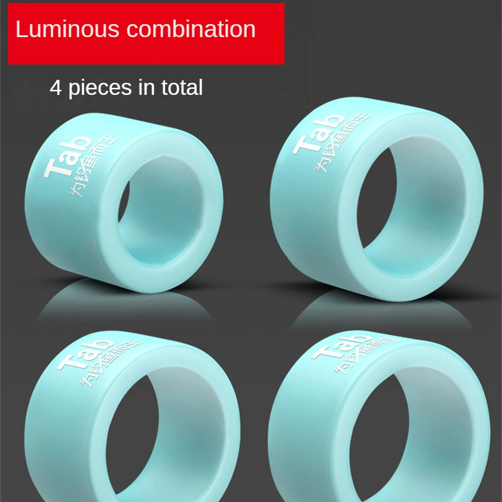 

4 шт., силиконовые кольца для рыбалки, с защитой от скольжения