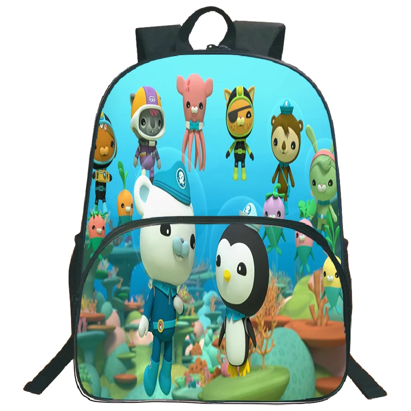 

Mochilas The Octonauts School Backpack For Boys Girls Bookbag Kawaii Schoolbags Cartoon Daily Rucksack Children Book Knapsack