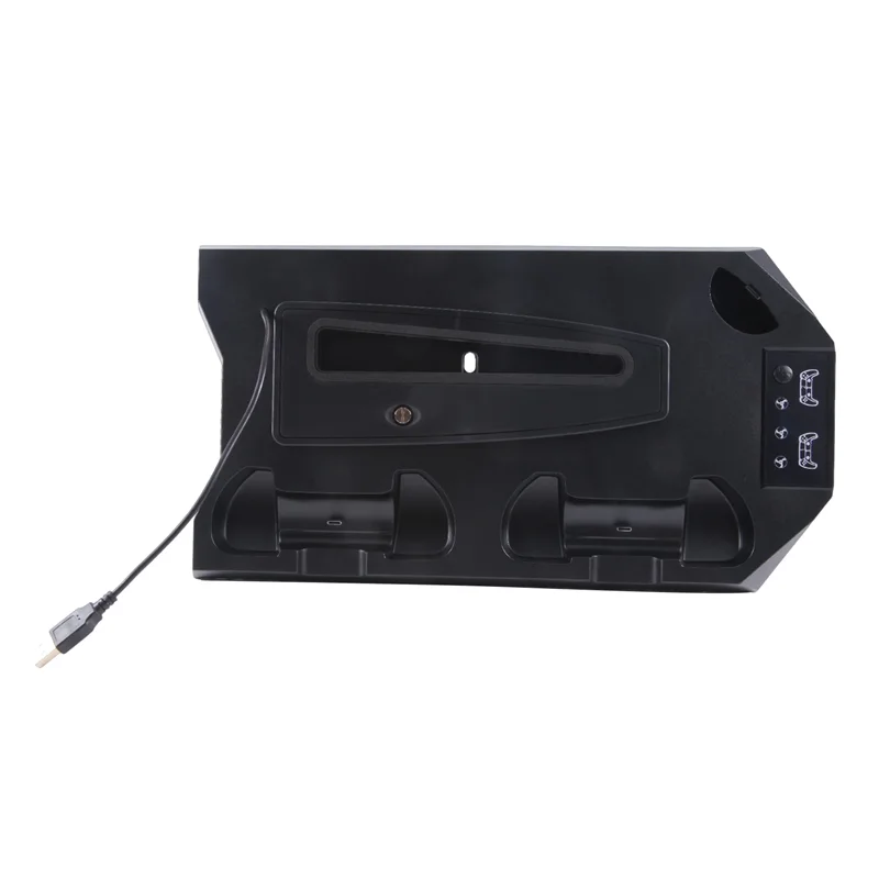 Фото Охлаждающая подставка GO-For PS5 Slim/PS5 для док-станции с вентилятором DE/UHD, ультратонкая многофункциональная подставка для прямой зарядки, простая в использовании, Bl №4