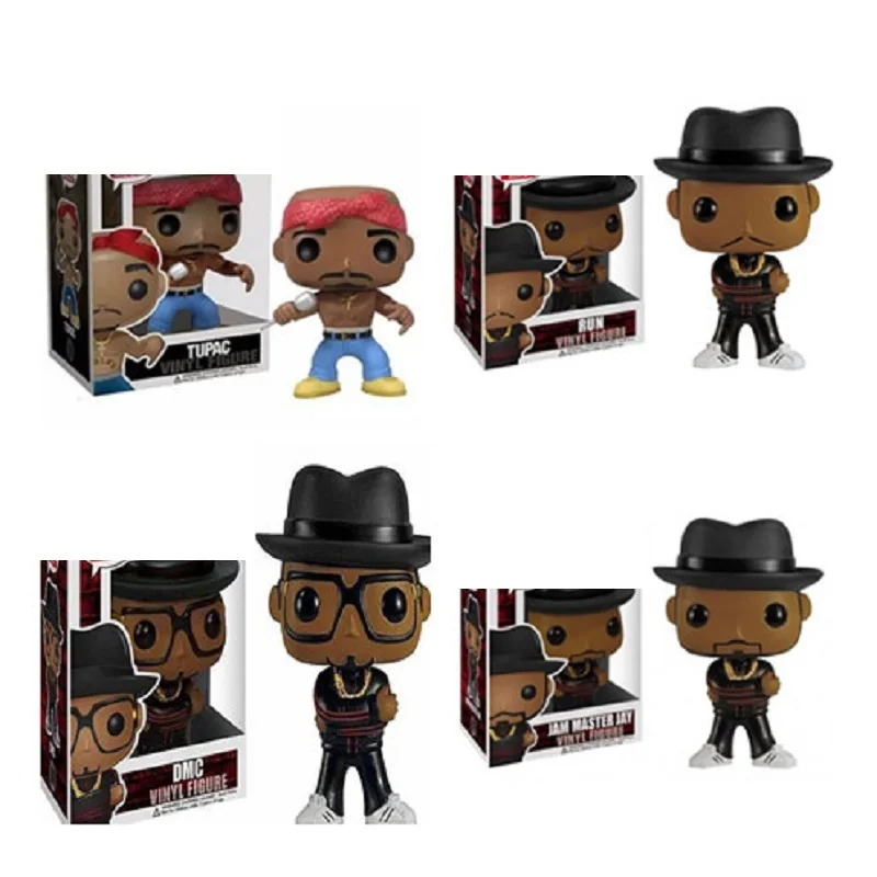 Виниловая фигурка Funko TUPAC SHAKUR #19 RUN DMC #09 #10 11 # Джем мастер Джей #11 экшн-игрушка куклы