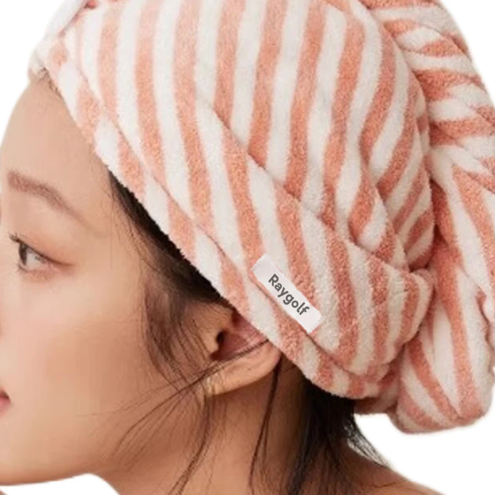 Тканевые полотенца Raygolf для сушки волос мягкие льняные из 100% хлопка женщин