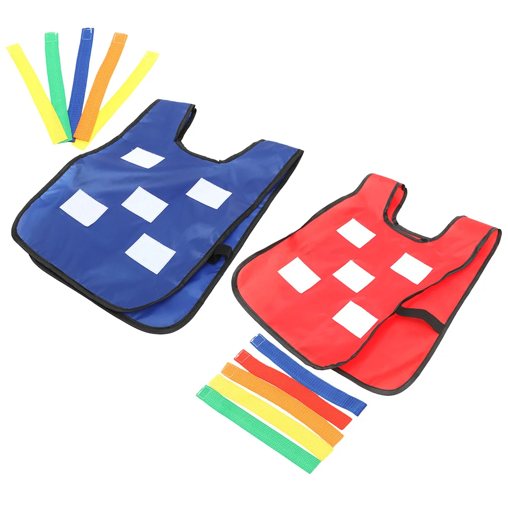 

2 Sets Tail Pulling Vest Outdoor Toddler Playsets Children Games Props Catching Belt Toys Training Equipment Fabric
