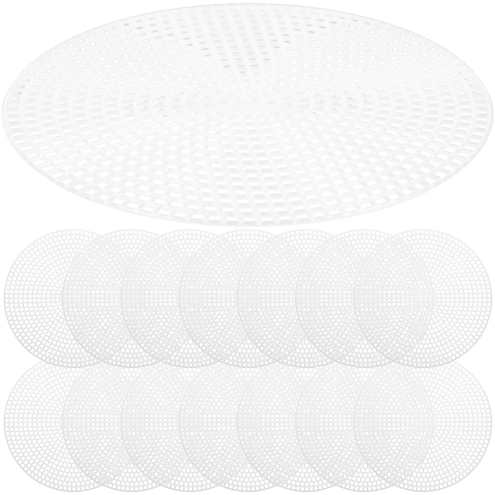 

Sheet Canvas Sheets Grid Cross Mesh Bottom Crafts Sewing Needlepoint Embroidery Making Purse Screen Aida Designer White Pvc