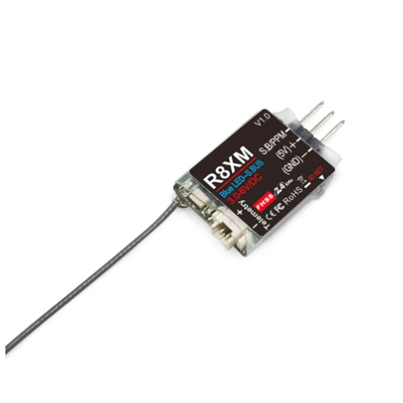 8-канальный мини-приемник R8XM 2 4 ГГц встроенное телеметрическое напряжение