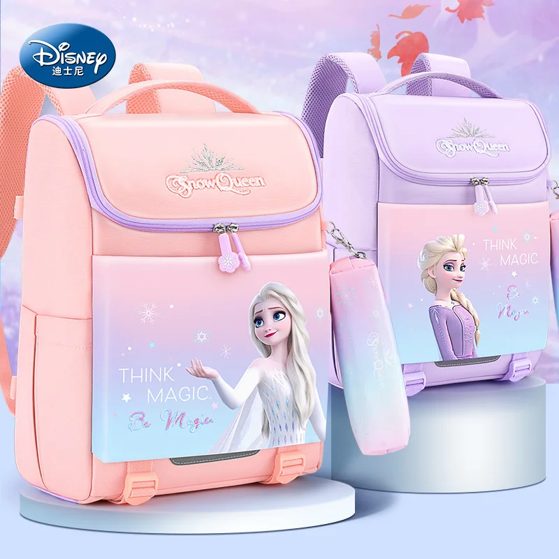 

Disney Schoolbag for Primary School Students, Daughter Children, Grade 1 to Grade 3, Light Weight Reduction and Spine