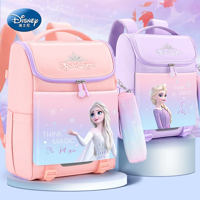 

Школьная сумка Disney для учеников начальной школы, для дочерних детей, класс 1-3 светильник кое снижение веса и позвоночник
