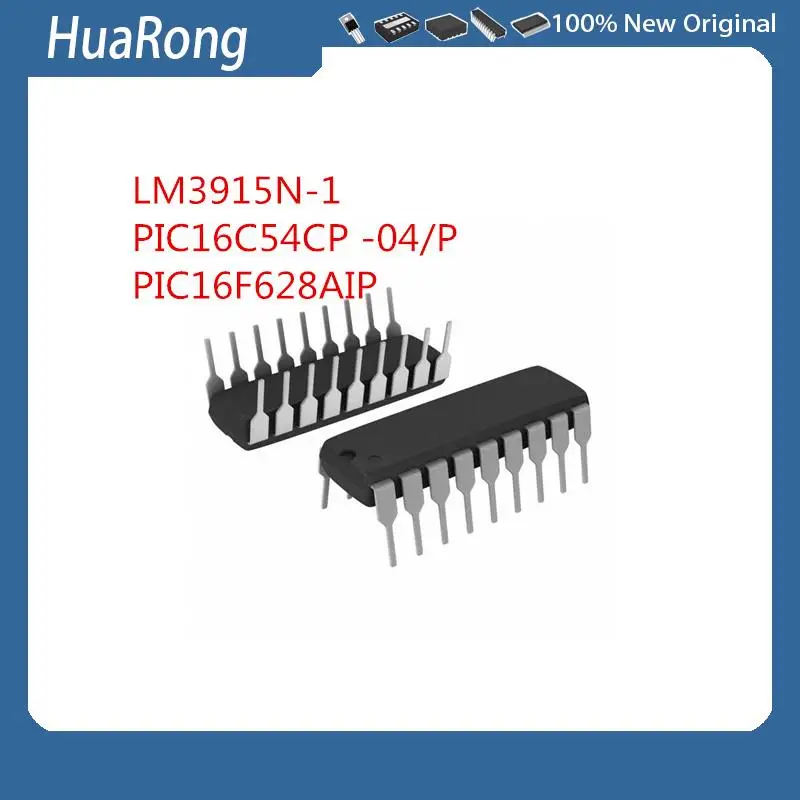 5 шт./партия, флэш-память, флэш-память LM3915N, LM3915 PIC16C54CP -04/P PIC16F628AIP DIP-18, флэш-память 28
