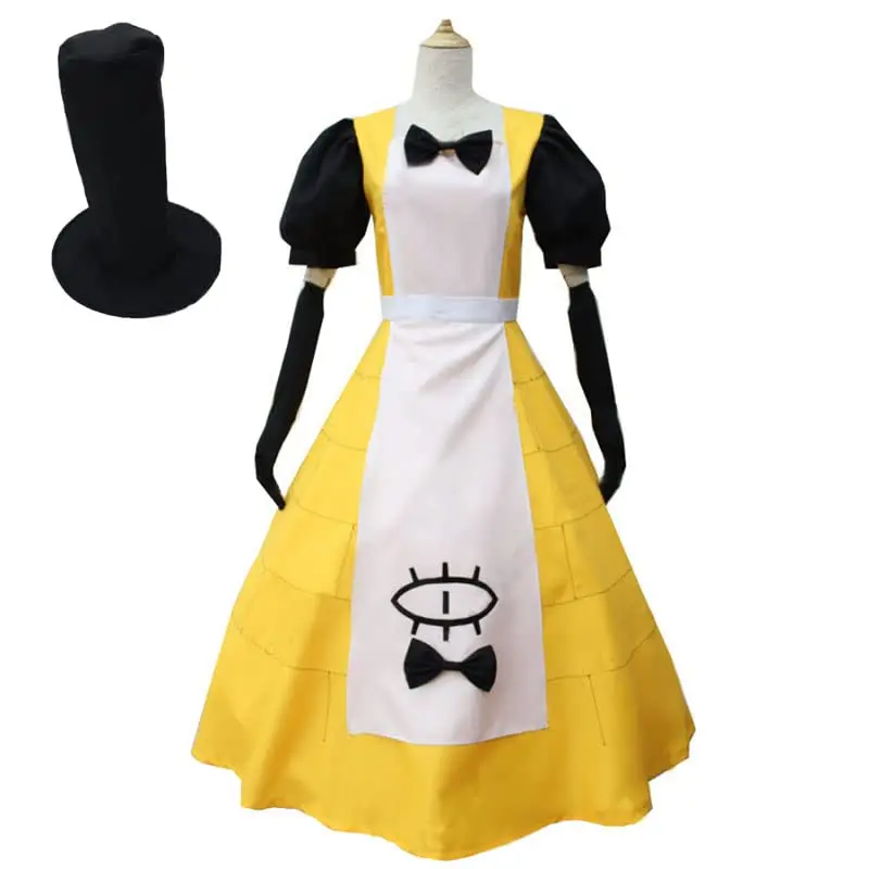 SingXeng Bill Cipher Косплей Костюм Mystery Attack Outfit Хэллоуин Аниме Настроить со Шляпой