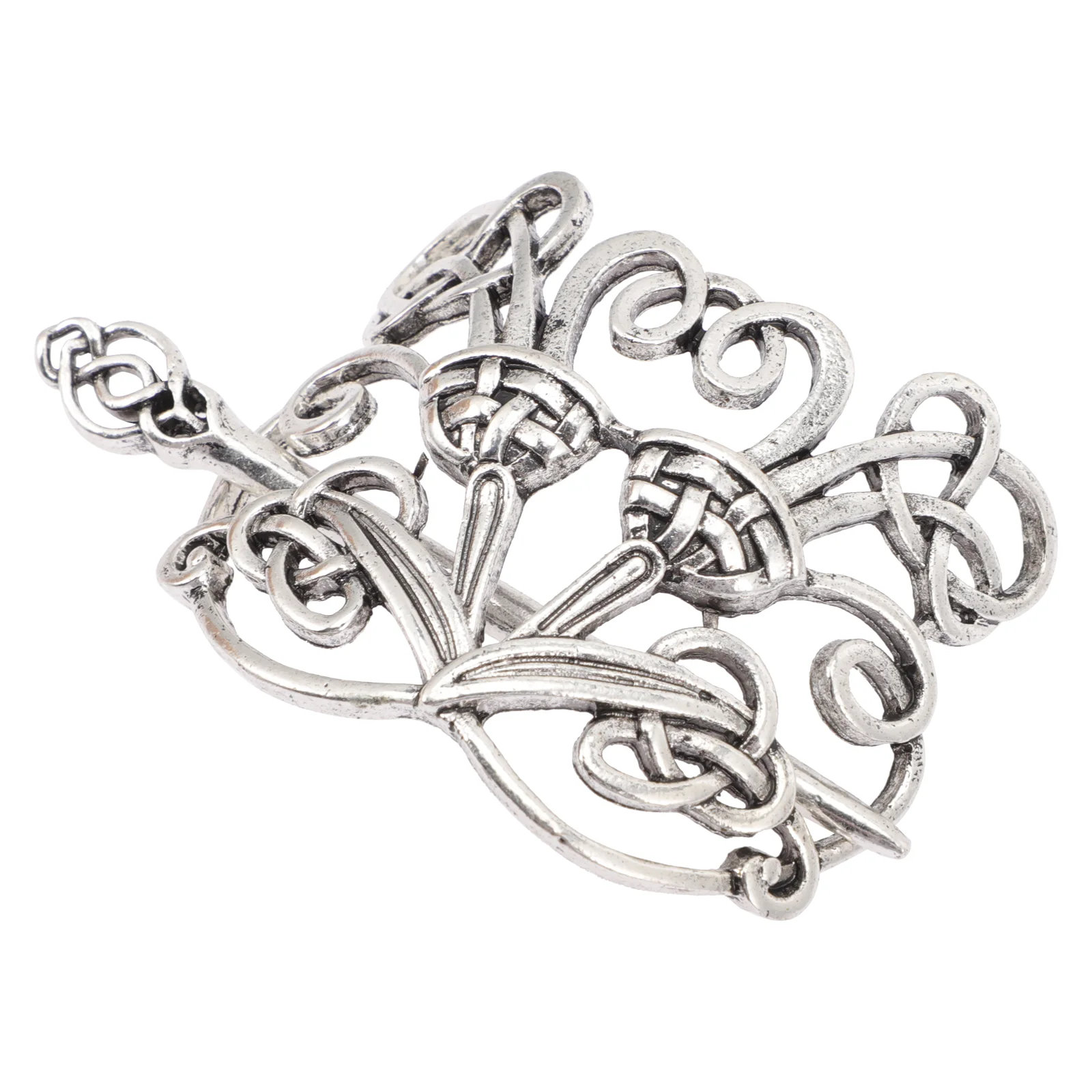 

Girls Hair Clips Vintage Viking Hairpins Metal Barrette Cuff Celtic Knot Accessories Alloy Women's