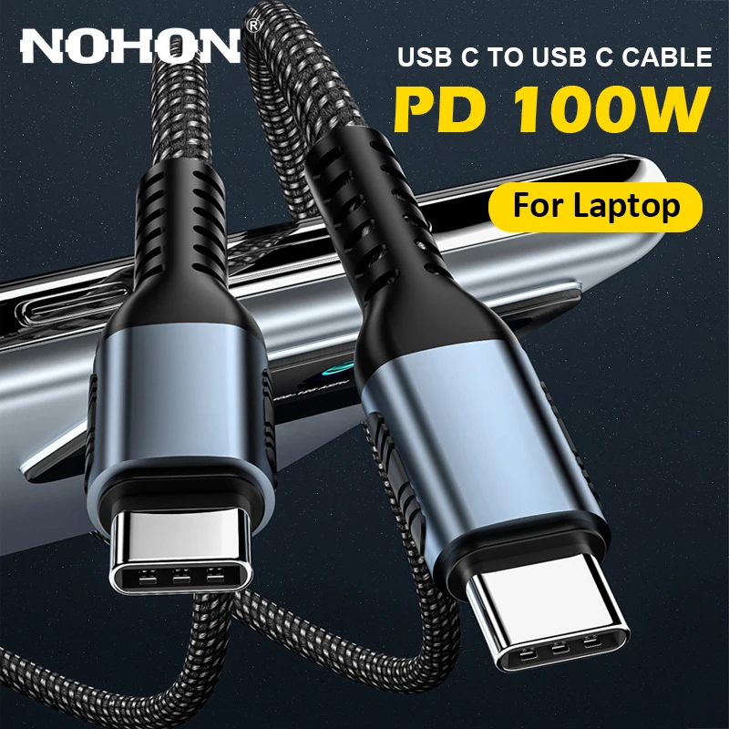 

Кабель зарядный NOHON с USB Type-C на USB 100, 4,0 ВТ