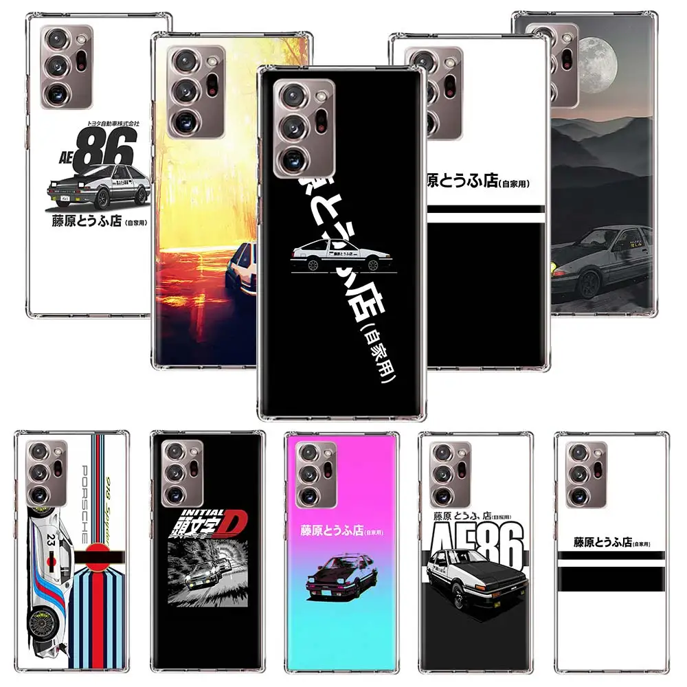 

Japan Initial D AE86 Anime JDM Case Coque For Samsung Galaxy Note 20 Ultra 8 9 10 Plus M02s M30S M31S M51 M11 M12 M21 Cover Capa
