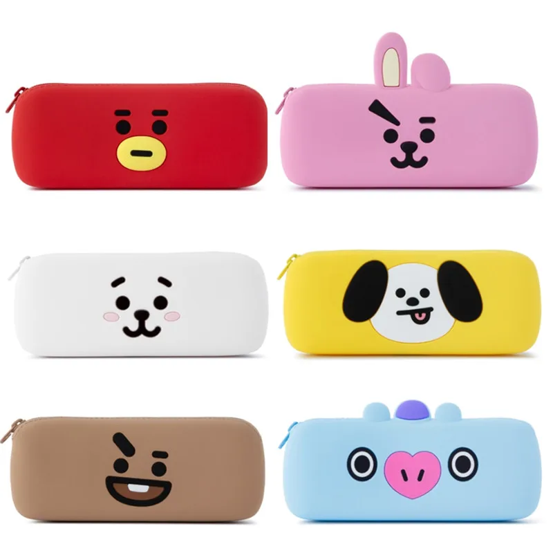

Чехол для стилуса Line Friend Bt21, силиконовый, для карандашей, с рисунком