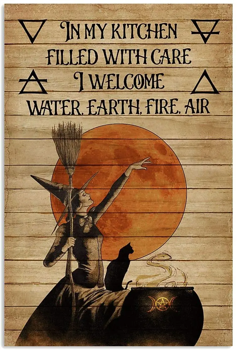 

Аксессуары для Хэллоуина жестяной брендовый кофейный бар семейное настенное украшение ретро металлический жестяной бренд 8x12 дюймов