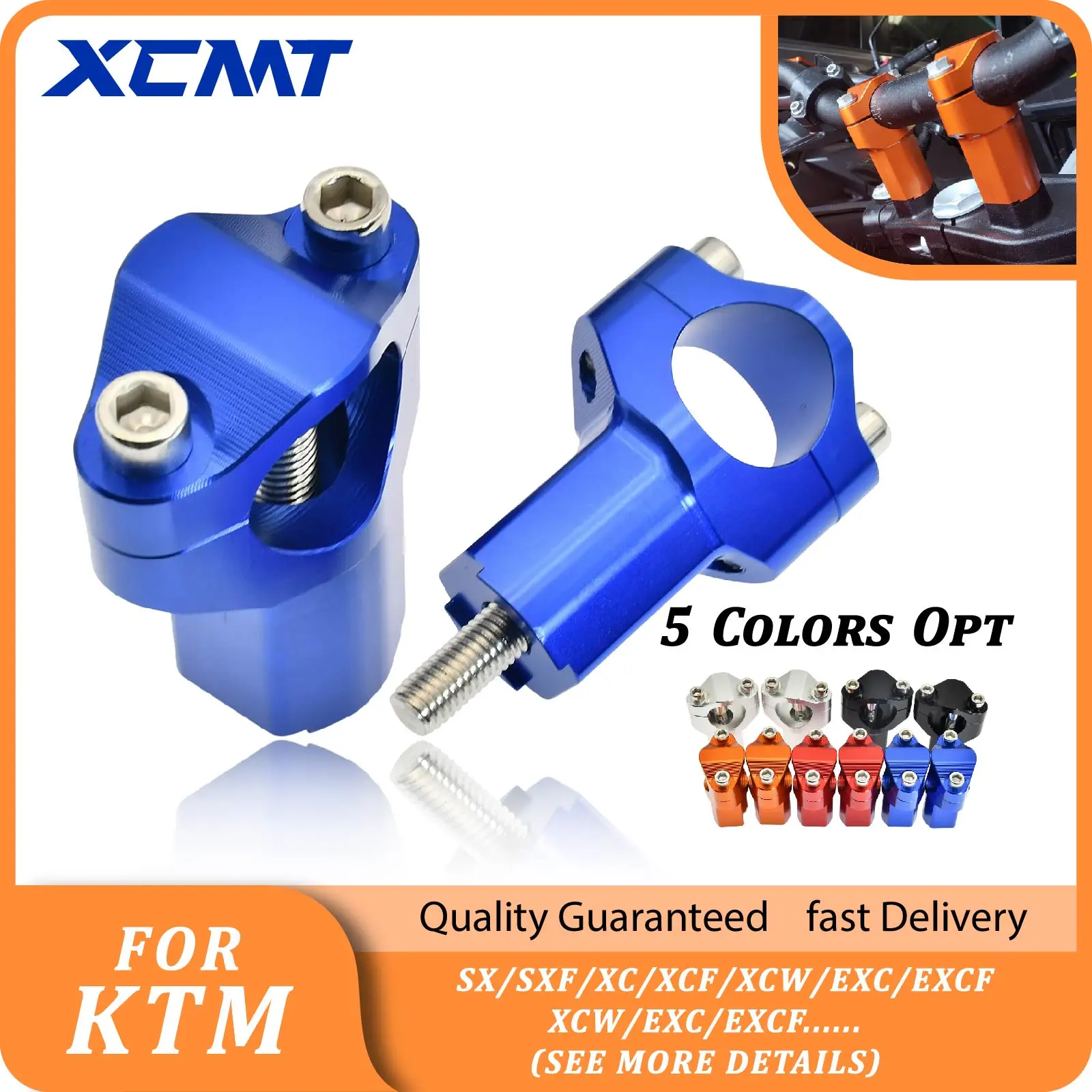 Мотоциклетный зажим для руля 55 мм крепление KTM EXC EXCF TE FE GasGas EX EC MC BETA RR 250 300 350 400 450 500
