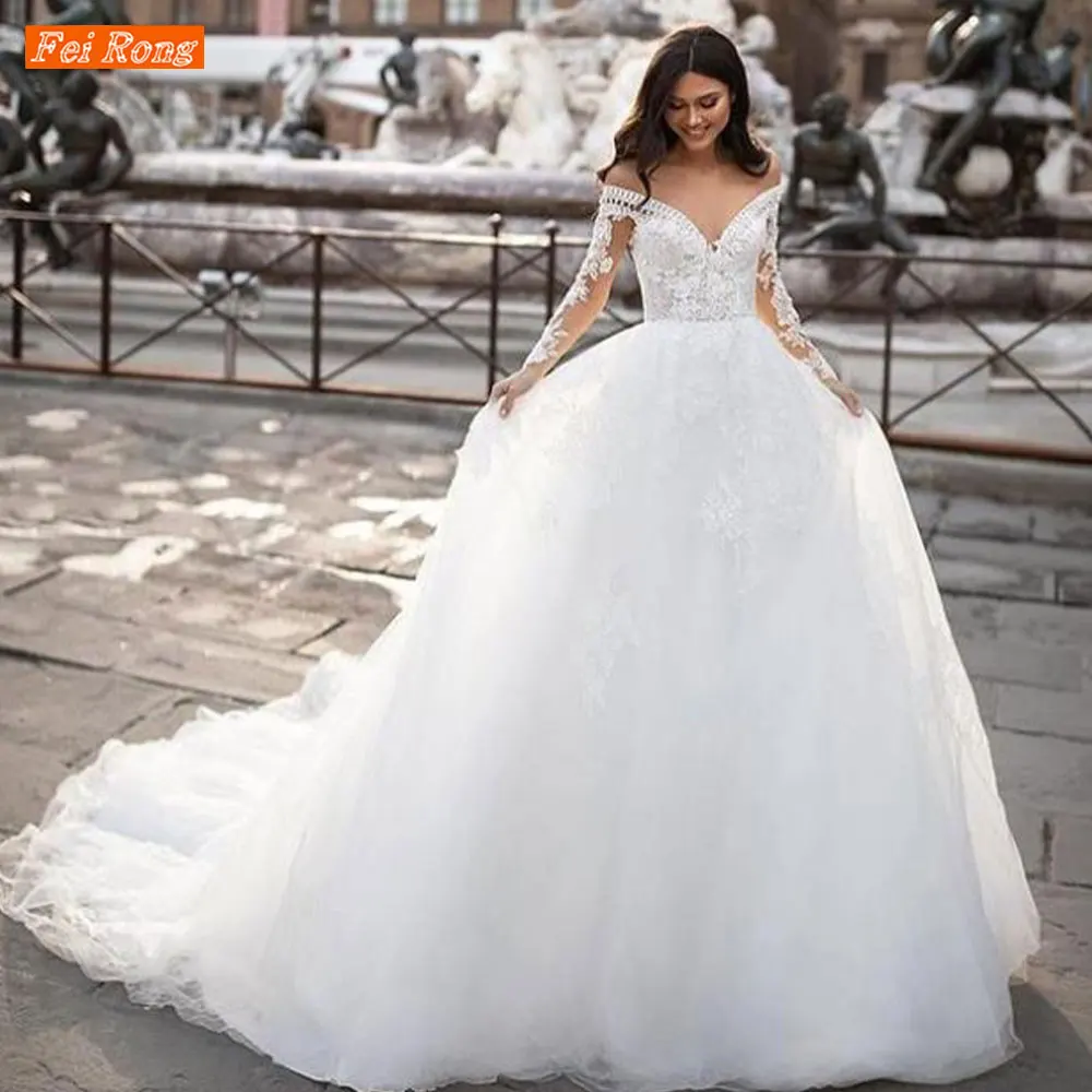 

Женское свадебное платье It's yiiya, белое кружевное платье с V-образным вырезом, длинными рукавами и открытой спиной на лето